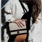 NWT Jules Kae Mia Cream and Black Crossbody Bag Photo 2