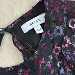 Reiss  Faiza India Ruffle Pintuck Blouse in Fall Winter Floral Print | US 4 Photo 7