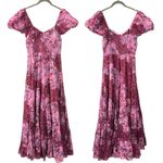 Free People Sundrenched Short Sleeve Maxi Dress Femme Rose Pink Medium NWT Photo 9