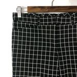 Worthington Black & White Windowpane Plaid Cropped Flat Front Pants 6S Photo 24