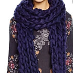 Free People Free‎ People Chunky Scarf Navy NWT Photo 0