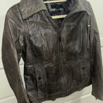 Bernardo leather hooded jacket Photo 1