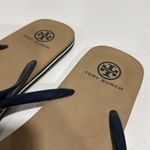 Tory Burch  navy blue  and Tan Sandals EUC Photo 2