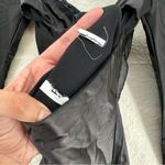 Princess Polly  “Moniz” Black Satin Lace-Trim Long Sleeve Mini Dress Photo 2