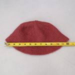 Pink Cable Knit Handmade Y2K Cozy Preppy Vintage Bucket Beanie Cap Hat Photo 4
