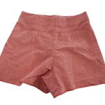 ZARA Shorts Womens Small Red White Gingham Check Cotton Blend High Rise Summer Photo 1