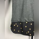 J.Crew Mercantile Gray Black Long Sleeve Layered Tunic Sweater Top Photo 4