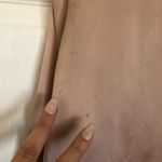 ZARA Oversized Gold Satin V Neck Blouse Size S Photo 6