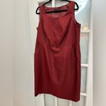 John Meyer Collection Timeless Classic Garnet Red Shift Dress Size 14W NWT Photo 2