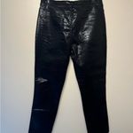 Frame #322  Vegan Snake Skin Straight Cut Jeans Photo 3