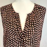 H&M black and pink dot V-neck shirt shift dress size 12 Photo 1