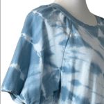 Z Supply Women's Blue White Tie Dye Short Sleeve Sweatshirt Top Size XL Photo 8
