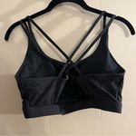 Running Girl Criss Cross Back Large Sports Bra Black Photo 2