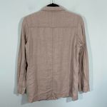 L.o.g.g Vintage Women's Light Brown Linen Button Up Shirt Jacket Size 8 Photo 4