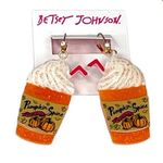 Betsey Johnson Pumpkin Spice Frozen Latte Earrings
Orange White Photo 0