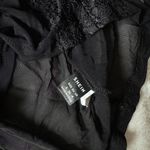 Black Long Sleeve Lace Mesh Top Photo 3