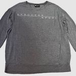 Skechers SPORT Women’s Grey Athletic Pullover Long-Sleeve Crew-Neck Sweatshirt Photo 2