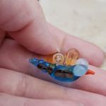 Handmade  Glass Dragonfly Pendant - Brand New Photo 3