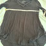 American Eagle  small Soft & Sexy Black Crisscross Tunic Long Sleeve Top. Soft Photo 4