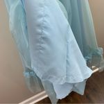 Vintage Prairie Chiffon Sky Blue Ruffle Sleeves Maxi Short Sleeve Dress Size undefined Photo 2