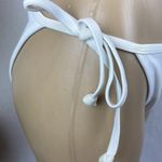 Victoria's Secret Victoria’s Secret White Triangle Slide Bikini Swim Suit Set M Photo 3