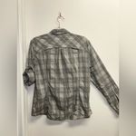 REI Gray Plaid Women's Button Down Hiking Shirt Size L Photo 3