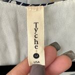 Tyche Starlet Print Oversized Caftan Batwing Chic Front Ruched Hemline Top M Photo 9