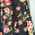 Anthropologie ’s Do Everything In Love Women’s One Size Black Floral Kimono Photo 3