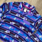 Patagonia Vintage Synchilla Snap T Fleece Pullover Purple Blue Womens Medium Photo 0