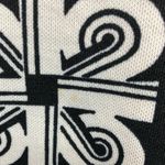 Vintage shirt dress made in California geometric black white long sleeve Size 10 Photo 11