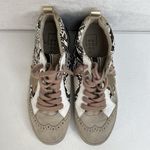 Shu Shop Women's 7 Sneaker Paulina In Natural Snake Print Distressed Suede Upper Photo 5