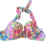 Adore Me NWT Halter Floral Spring Break Bikini Top Pinup Beach Vacation 40C Photo 2