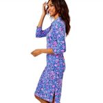 Lilly Pulitzer Blue and Pink Midi Dress S Photo 2