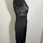 H&M Black Sleeveless Sheath Dress Midi Scoop Neck Photo 4