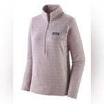 Patagonia  Women's R1 Air 1/2 Zip Pullover Lavender Mauve Jacket Sweater Cozy Photo 6