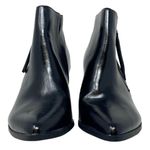 NWOT ~ Short Black Booties Zipper Boots Chunky Heel by ZBY ~ Women's Size 8 Photo 4