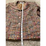 Alouette women jacket 3 buttons pocket made in France size 5 fit US size 10 Orange Photo 7