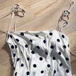Reformation Black & White Polka Dot Dress Photo 4