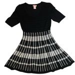 Candie's Whimsigoth Preppy Knit Candie’s Windowpane Plaid Fit & Flare Sweater Dress Large Photo 8