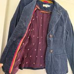 Boden Navy Corduroy Blazer Women’s Classic Preppy Old Money Academia Fall Jacket Blue Size 6 Photo 5