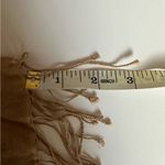 Kenneth Cole  Cashmere Silk Fringe Tassel Scarf Women’s One Size, Camel Tan color Photo 6