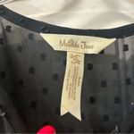 Matilda Jane Nostalgia Charlie Swiss Dot Black Long Sleeve Dress XS Photo 5