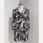 White House | Black Market Women's Floral Paisley Cowl Neck Tunic Shirt Size S Photo 3