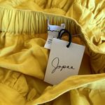 Japna NWT  YELLOW COTTON TIRED MIDI SKIRT Photo 5