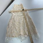 superdown  Dress Womens Medium Patty High‎ Neck Crochet Lace Mini Photo 9