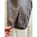 Nicole Miller New Linen Boho Pocket Front Slit Pant Size Medium 26.5 Inch Inseam Photo 6