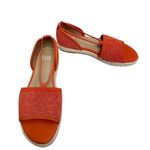 Eileen Fisher  Sandals‎ Size 6 Magma Coral Stretch Knit Open Toe Espadrilles Photo 7