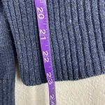 Vintage Women's Cornflower Blue Tiara Embroidered Zip Up Cardigan Sweater Sz M Size M Photo 3