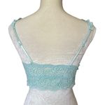 City Streets Flower Lace Blue Bralette Women’s Size M Photo 2