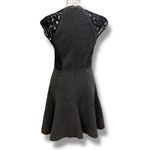 Rebecca Taylor Size 2 Black Lace Trim A-Line Mini Dress - Dark Fairy Whimsigoth Photo 5